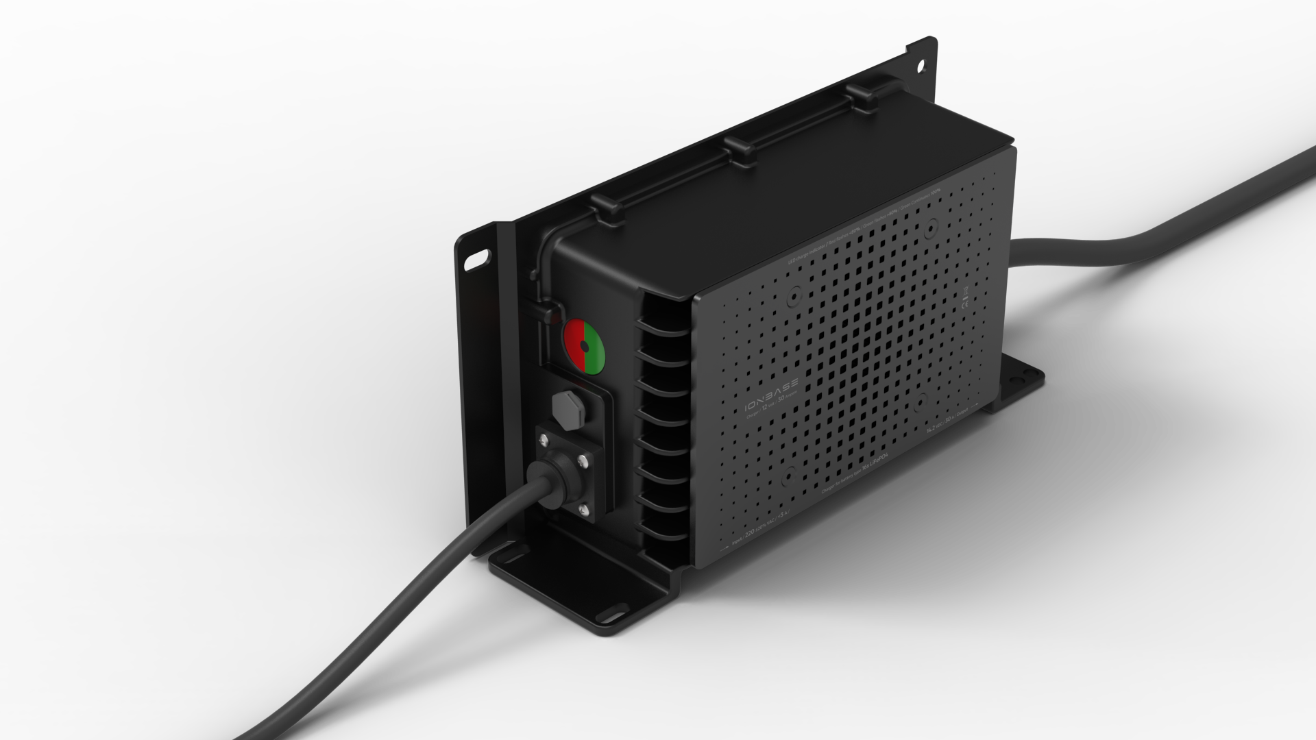 IONBASE Lithium Battery Charger 12V 30A - Standing detail view
