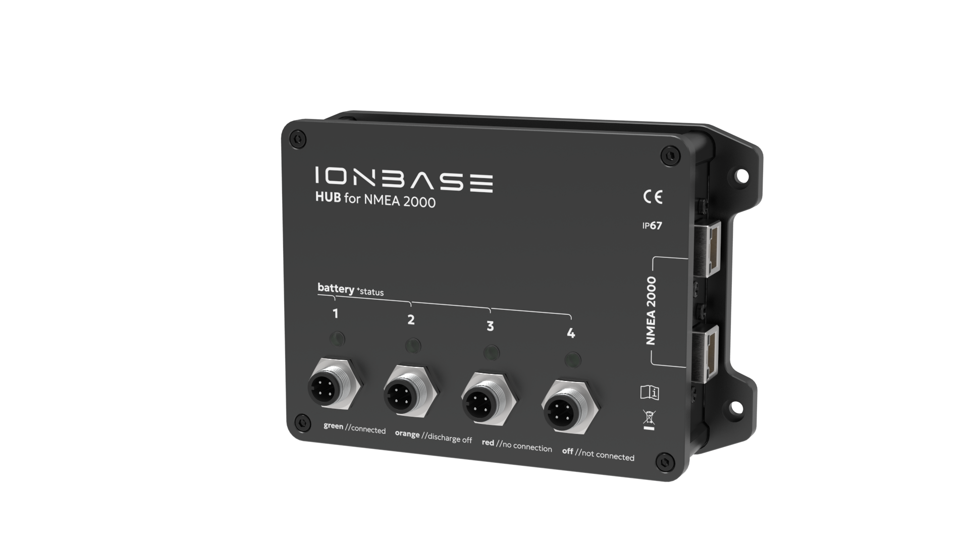IONBASE hub to NMEA 2000 - Right iso view